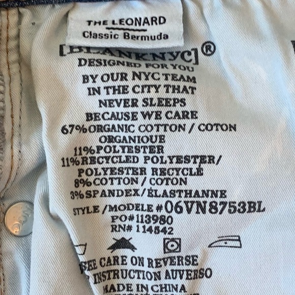 NEW 𝅺BLANK NYC Acid Wash Denim Cut Off Bermuda Streetwear Distressed Shorts 30 - Picture 5 of 7